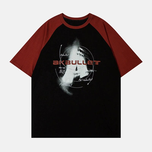 T-shirt à épaules tombantes bicolores de qualité supérieure pour homme T-shirt 100% coton de haute qualité pour homme - Product Image 5