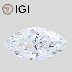 Vvs1ทรงเพชรทรง5CT Vvs2เจียระไน Vs2 Vs1เพชรรูปทรงมาคีส์ - Product Image 1