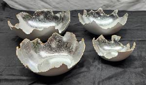 Soporte votivo estilo farol navideño S/3 de Metal hecho a mano, revestimiento en polvo negro/blanco, tarro de vela de tendencia, decoración del hogar - Product Image 5