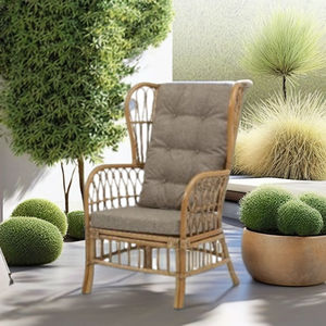 Chaise Kimberly en rotin, élégante et confortable, pour le salon, meubles élégants faits à la main, durables - Product Image 4