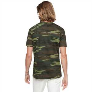 T-shirt adulte Sand Woodland Camo 100% coton col rond manches courtes Camouflage Tee Durable et respirant Outdoor Shirt - Product Image 3