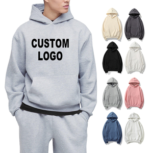 Hoodies lourds de haute qualité pour hommes 300-500gsm Cotton Hoodies Oversized Pullover Blank Hoodies Factory - Product Image 1