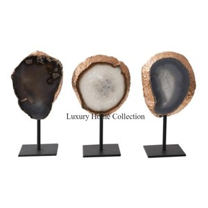 Moderne Meilleure Vente Métal Plaqué Or Hommes Et Femmes En Argent Poli Bague Ronde Moderne Art Créatif À La Main Décor À La Maison Accent - Product Image 3