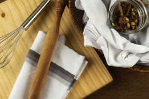 recycled Cotton Herring Bone Woven Kitchen <b>Towel</b> Quick-Dry Feature - Product Image 6