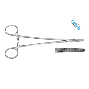 Porte-aiguilles Mayo-Hegar en acier inoxydable de haute qualité, 24 cm, droit, fabricant d'instruments chirurgicaux - Product Image 6