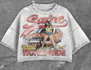 Étoile de haute qualité personnalisée en usine avec la même tendance Impression vintage Ensemble de shorts décontractés à manches courtes pour hommes et femmes d'été - Product Image 3