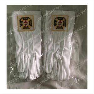 GUANTES DE ALGODÓN KNIGHT TEMPLER DE DISEÑO PERSONALIZADO CON LOGOTIPO BORDADO en GUANTES - Product Image 3
