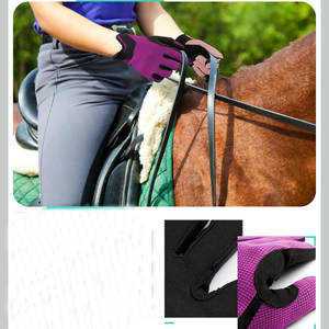 Fabrication de vêtements professionnels Gants d'équitation pour hommes Vêtements de sport Gants d'équitation pour hommes Gants d'équitation antidérapants - Product Image 2