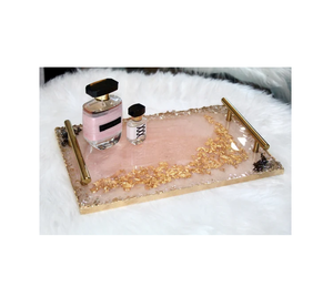 Plateau de service en résine de meilleure qualité Plateau de service en résine décoré à la maison pour restaurant et hôtel Taille personnalisée - Product Image 6
