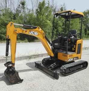 Mini-excavatrice JCB 18Z-1 T3 haute performance, excavatrice compacte à chenilles à balancement de queue nul avec hydraulique auxiliaire - Product Image 4