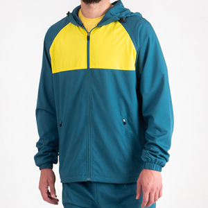 Vente en gros de survêtements personnalisés en polyester et nylon coupe-vent patchwork à blocs de couleurs pour hommes - Product Image 2