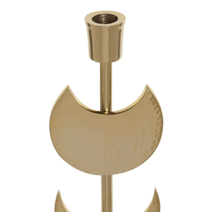 เชิงเทียนโลหะสีทองรูปดวงจันทร์แบบทันสมัยสำหรับตกแต่งบ้านโต๊ะงานแต่งงานของขวัญงานฝีมือศิลปะชิ้นกลางโต๊ะ - Product Image 2