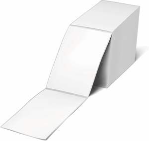 リサイクル可能な4インチ×6インチの紫色のミシン目入りダイレクトサーマルアドレス配送用サーマルプリンター対応ファンフォールド4x6ラベル - Product Image 6