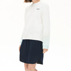 Sweat-shirt en molleton basique pour femme, col rond, mélange coton et polyester, manches longues, pull-over, coupe ample et décontractée, sweat-shirt élégant - Product Image 4