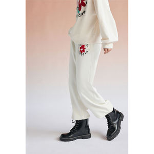 Marque privée Logo personnalisé femmes été Jogger survêtements correspondant avant plat dentelle vierge Jogging costumes en gros - Product Image 2