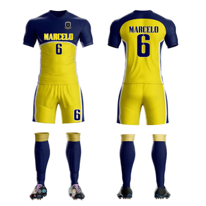 Nuevo conjunto de uniformes de fútbol de combinación de colores de moda, uniformes de fútbol de sublimación completa personalizados, conjunto de Jersey de fútbol, logotipo personalizado - Product Image 3