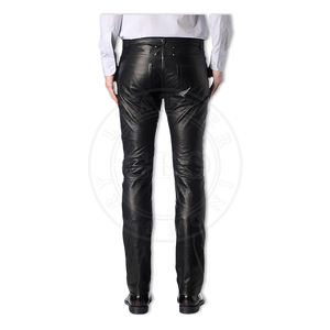 Pantalones de cuero extracómodos para hombre, pantalones de estilo hermoso - Product Image 6