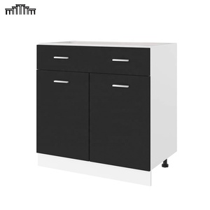 Gabinetes de cocina modernos, puerta de losa de melamina/laca europea, gabinetes bajos de cocina de madera contrachapada, mueble de cocina con cajón y puerta - Product Image 2