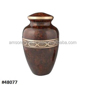 METAL BRASS CREMATION URNS WOMAN <b>ASHES</b> CREMATION URN PURE BRASS EMBOSSED BUTTERFLY CREMATION URN <b>KEEPSAKE</b> - Product Image 5