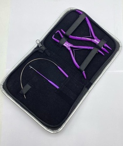 Kit d'outils d'extension de cheveux en acier inoxydable durable en vente de gros avec logo personnalisé pour extension de cheveux personnalisée - Product Image 4