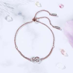 Jeulia <b>Infinity</b> Love Sterling Silver Crystal <b>Bracelet</b> - Product Image 4