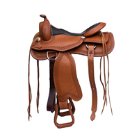 Selle en cuir Selle de cheval anglaise occidentale pour la fabrication de selles équestres de courses de chevaux du Pakistan