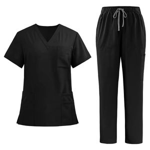 Ensemble de gommage uniforme de spa pour les salons de santé et le personnel de bien-être tenue en tissu doux confortable avec haut unisexe et pantalon assorti - Product Image 6