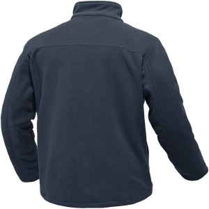 Veste polaire unisexe d'hiver avec fermeture éclair, col montant et logo frontal - Service OEM thermique pour l'extérieur - Product Image 6