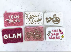 กระเป๋าใส่เหรียญประดับลูกปัดสำหรับเพื่อนเจ้าสาวขายดีกระเป๋าใส่เหรียญประดับลูกปัดกระเป๋าเครื่องสำอางงานฝีมือ MD - Product Image 3