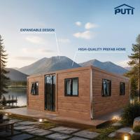 Maison conteneur modulaire préfabriquée isolée et extensible, étanche, 20, 30 ou 40 pieds, personnalisable, type mini-villa, 2 ou 3 chambres