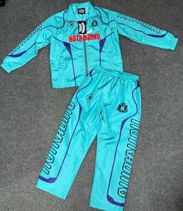 Chándal personalizado 2025, conjunto de chándal cortavientos de gran tamaño, pantalones de Jogger de nailon, chándal con cremallera reflectante, conjunto de chándal de nailon para hombre - Product Image 2