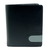 Portefeuille en cuir véritable RFID pour homme WRIZA, design court et fin, durable, avec pochette à monnaie et doublure en cuir de qualité supérieure, pour un style quotidien élégant