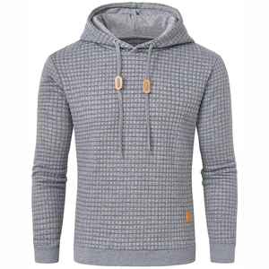 Pull à capuche à cordon pour hommes Sweat à capuche décontracté Automne Hiver Chaud Tissu tricoté Hommes Nouveau Style Hoodies à vendre - Product Image 3
