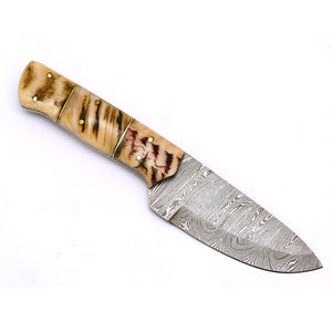 Couteau à désosser Burraq en acier Damas fait main, 9 pouces, manche en résine, étui en cuir, OEM/ODM, cadeau idéal pour le camping et la chasse - Product Image 2