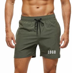 Ropa de entrenamiento Deportes Cordón OEM Poliéster Pantalones cortos Gimnasio Activewear Pantalones cortos para hombres Pantalones cortos para correr de secado rápido - Product Image 1