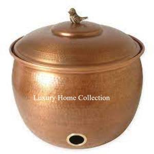 Métal massif de qualité supérieure grand design en relief en laiton Antique pot de tuyau décoration de la maison utilisation intérieure et extérieure à bas prix - Product Image 4