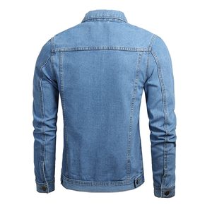 Custom Made <b>Men's</b> Regular Winter Plain <b>Denim</b> <b>Jacket</b> 100% Cotton Blue Jean <b>for</b> Plus Size <b>Men</b> Stretchable Design Quick Dry - Product Image 3