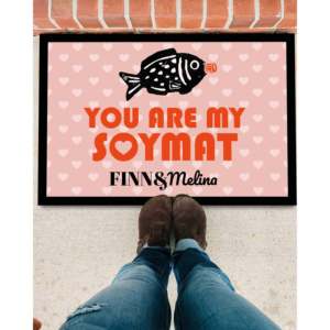 You Are My Soymat - Felpudo de goma moderno y personalizado con el nombre deseado - Product Image 2