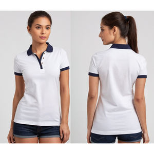 Polo de Alta Calidad para Mujer con Tela de Alta Calidad, Diseño Clásico, Tacto Suave, Ajuste Cómodo y Estilo de Manga Corta - Product Image 5