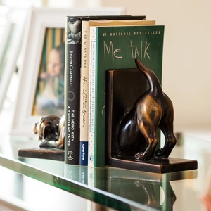 Porte-livres en métal artistique en forme de chien, adapté aux étagères, aux bureaux et au style d'intérieur pour les amoureux des chiens, vente en gros en provenance d'Inde - Product Image 4