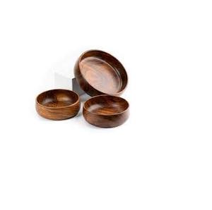 Tazón de madera hecho a mano de alta calidad con base redonda única, tazón de madera de tamaño grande y diferente tamaño, precio barato - Product Image 1