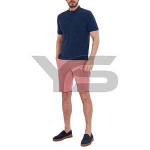 Polos de patrón sólido informal para hombre, camiseta transpirable, técnica bordada de tela, tipo de suministro ODM con opción multicolor - Product Image 3