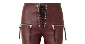 Pantalon en cuir pour femmes, nouvelle mode, coloré, extensible, ourlet fendu, taille haute, PU faux cuir, bas décontractés, pantalon en cuir pour femmes - Product Image 2