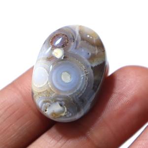 Pierre précieuse naturelle en agate Sulemani Aqeeq, cabochon, agate striée, pierre lisse, pierre en vrac, fournisseur en gros pour la fabrication de bijoux - Product Image 1