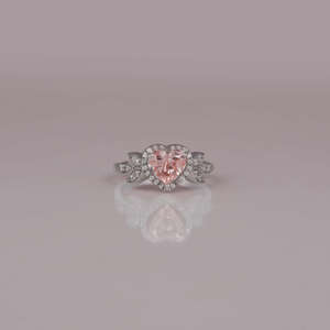 Lujo personalizado 14K oro sólido laboratorio cultivado diamante en forma de corazón corte Pave ajuste anillo IGI certificado compromiso de las mujeres de moda - Product Image 1