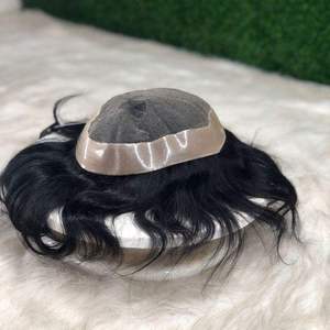 Patch capillaire octogonal de qualité supérieure indienne AR-RAFI IMPEX, cheveux humains vierges d'origine éthique, pratique, 100g, boucles crépues lâches - Product Image 3