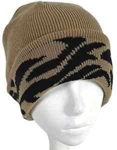 Bonnet en acrylique personnalisé vierge, bonnet d'hiver pour femme, unisexe, chaud, décontracté, en peluche, en tricot, camouflage, bonnet d'affaires - Product Image 2