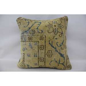 Oreiller de traversin en laine de 45x45 pouces de luxe Beige Vintage Design traditionnel antidérapant écologique amovible lavable Portable maison - Product Image 1