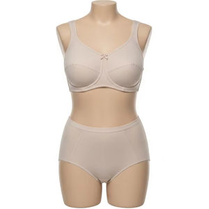 Lencería de algodón con aros de talla grande, ropa interior transpirable antibacteriana para mujer, tela elástica suave, bragas de apoyo para todos los días - Product Image 1