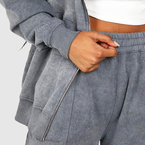 2026 New Style Customize Logo <b>2</b> <b>Piece</b> <b>Set</b> <b>Women</b> Tracksuits Pakistan Made Good Quality <b>Women</b> Acid Wash <b>Women's</b> <b>Sets</b> - Product Image 5